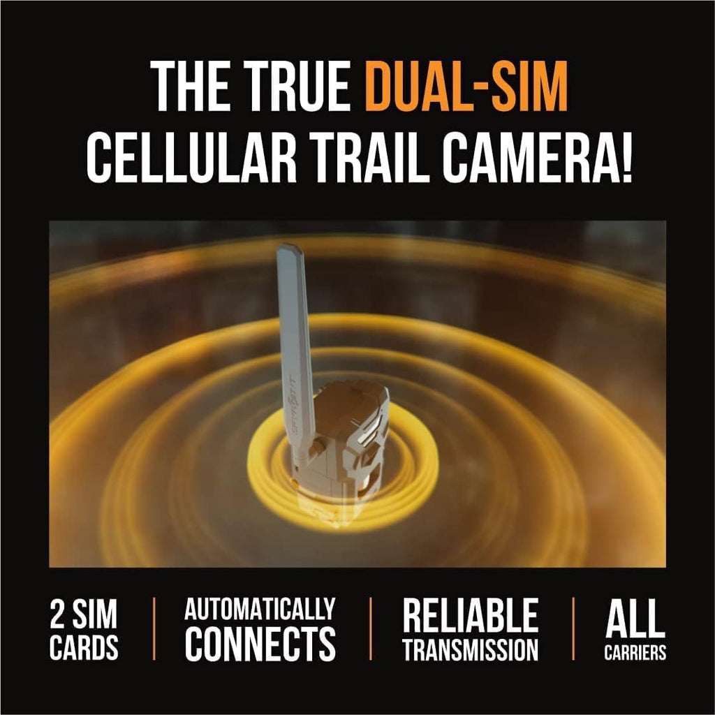 Twin Pack Cellular Trail Camera with 36MP Photos and 1080p Videos E736767