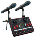 Podcast Equipment Bundle with Two Studio Condenser Microphones and Audio Interface Sound Board X558956