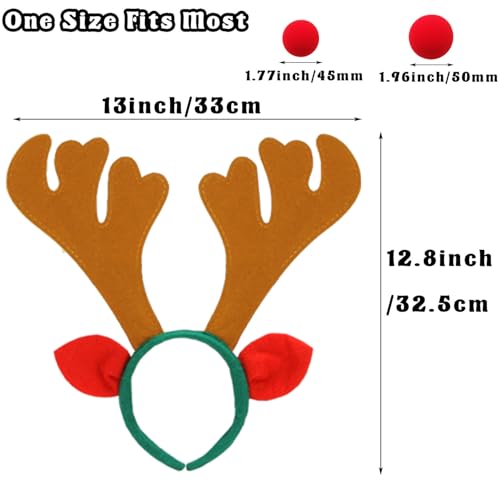12 PCS Christmas Reindeer Antlers Headband J54314