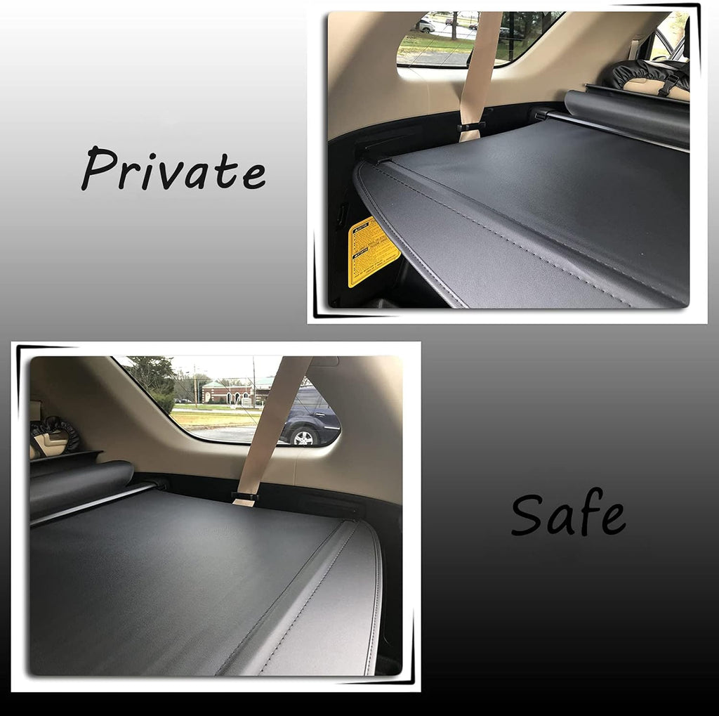 Black Retractable Cargo Cover Y8252