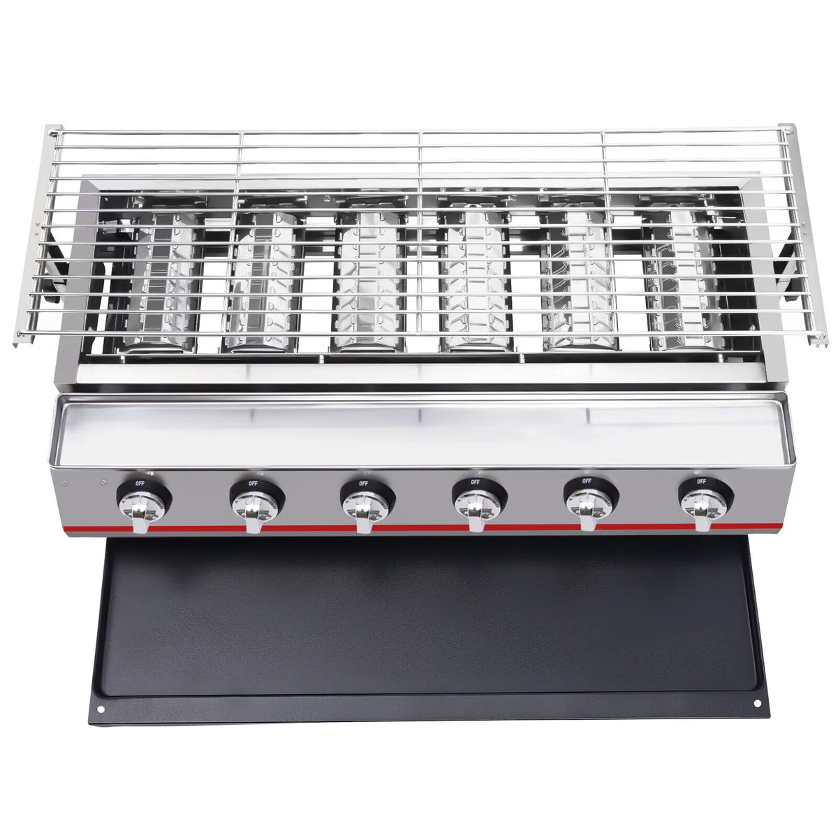 Portable 6 Burner LPG Gas Grill Griddle G4632