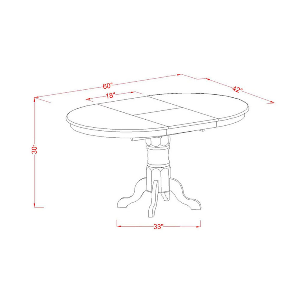 5 Piece Wood Dining Table Set S1401