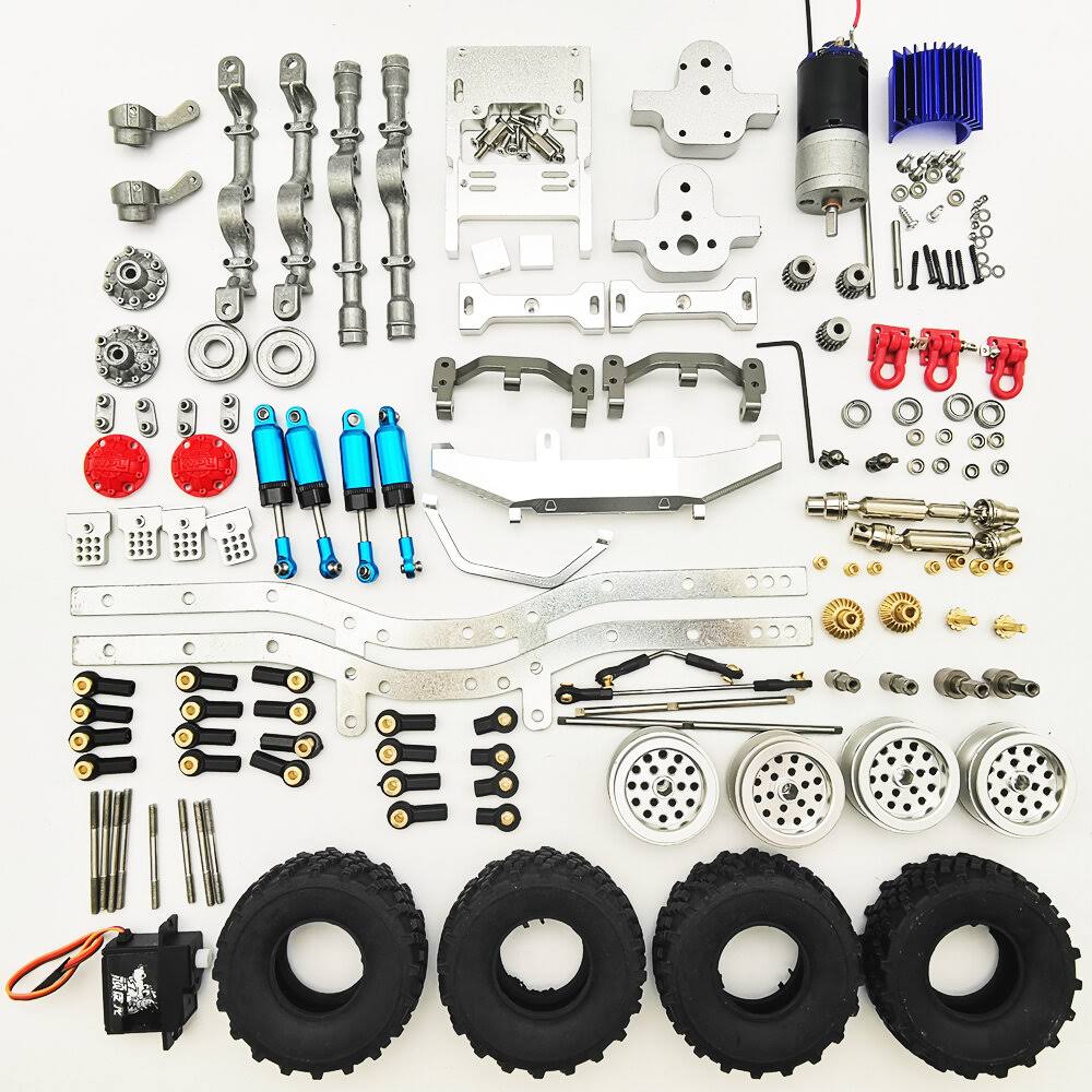 1/16 4WD Metal RC Car Chassis Unassembled Kit G89368