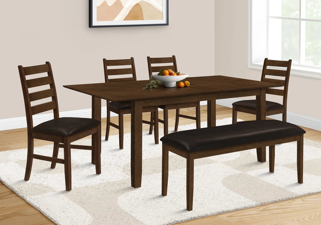 48" Rectangular Upholstered Brown Leather-look Bench L893793