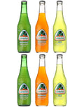 12.5 Oz Glass Bottle Variety Pack of 6 Soft Soda Drink H1365