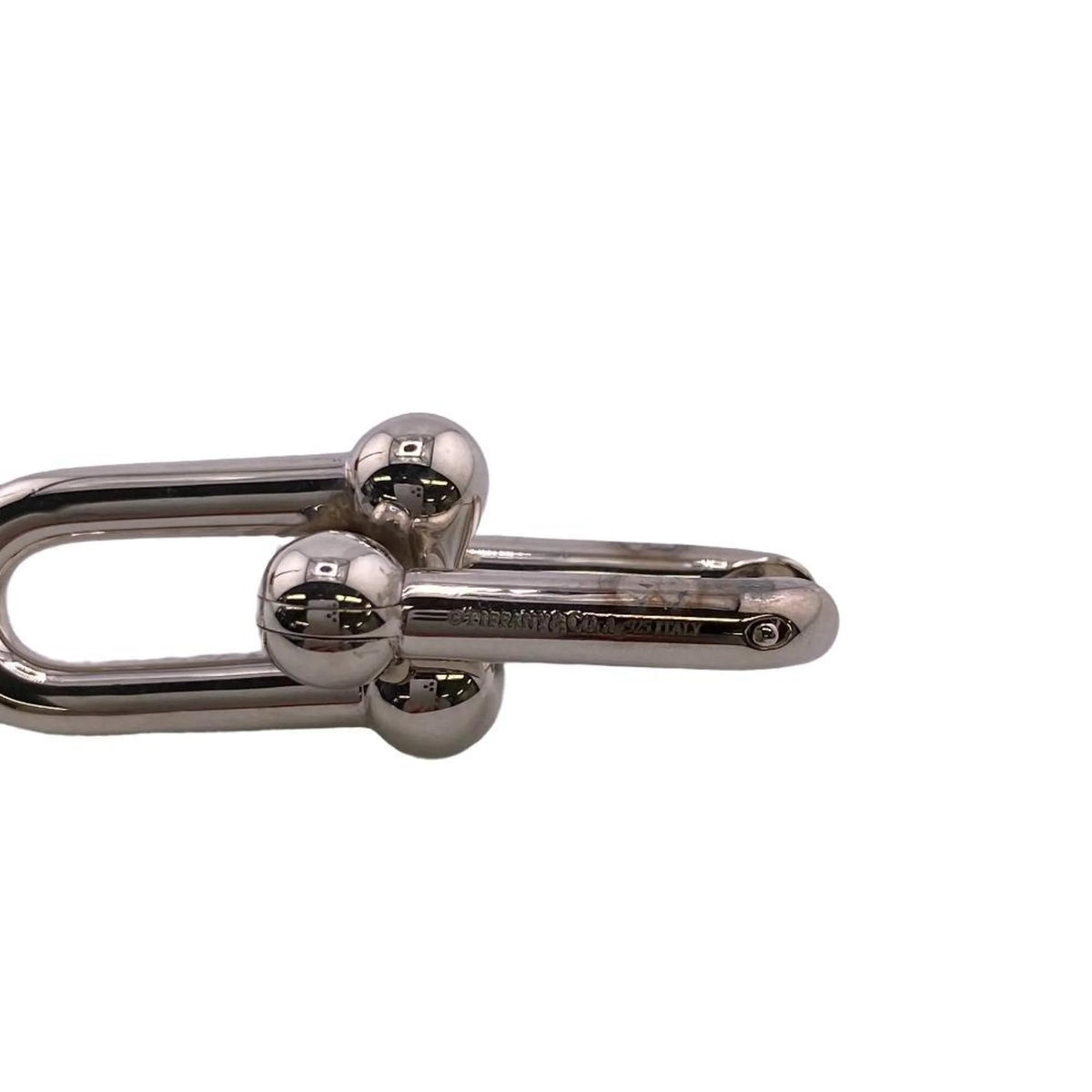 Tiffany Hardware Large Link Earrings Silver Q130