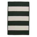 4' x 6' Green Striped Reversible Rectangular Outdoor Area Rug J81827