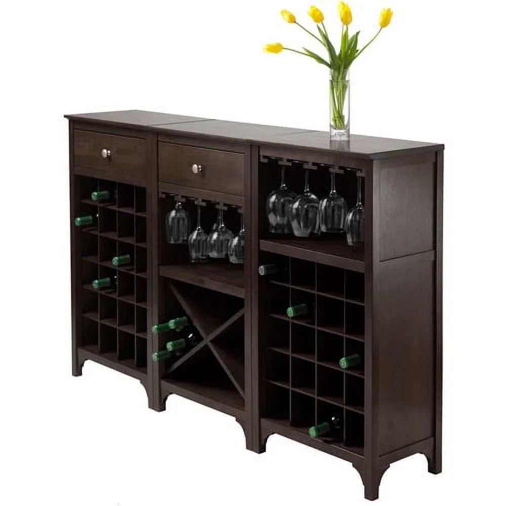 Dark Espresso Modular Wine Cabinet U392465