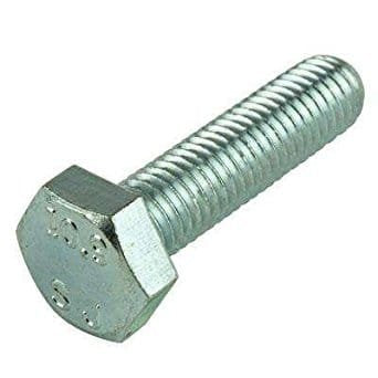 M6 x 30mm Hex Cap Screw Metric Class 8.8 Zinc Plated Steel, 2200 pcs S7960