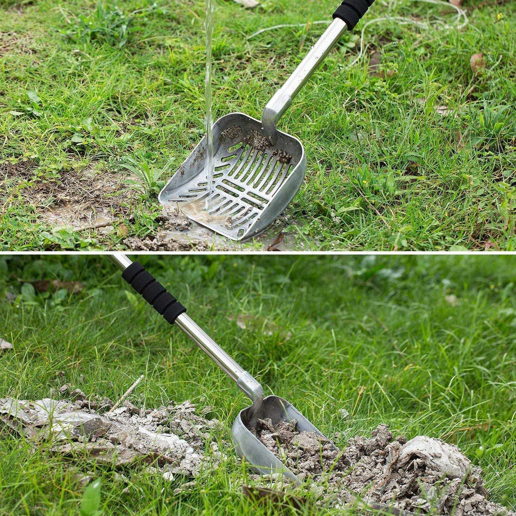 Metal Cat Litter Scoop with Long Handle F996275