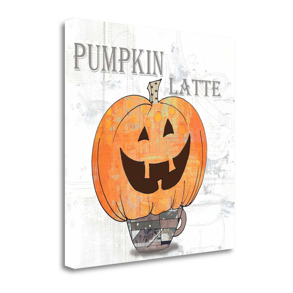 Pumpkin Latte Fine Art Giclee Print on Wrap Canvas 30x30x22 B969045