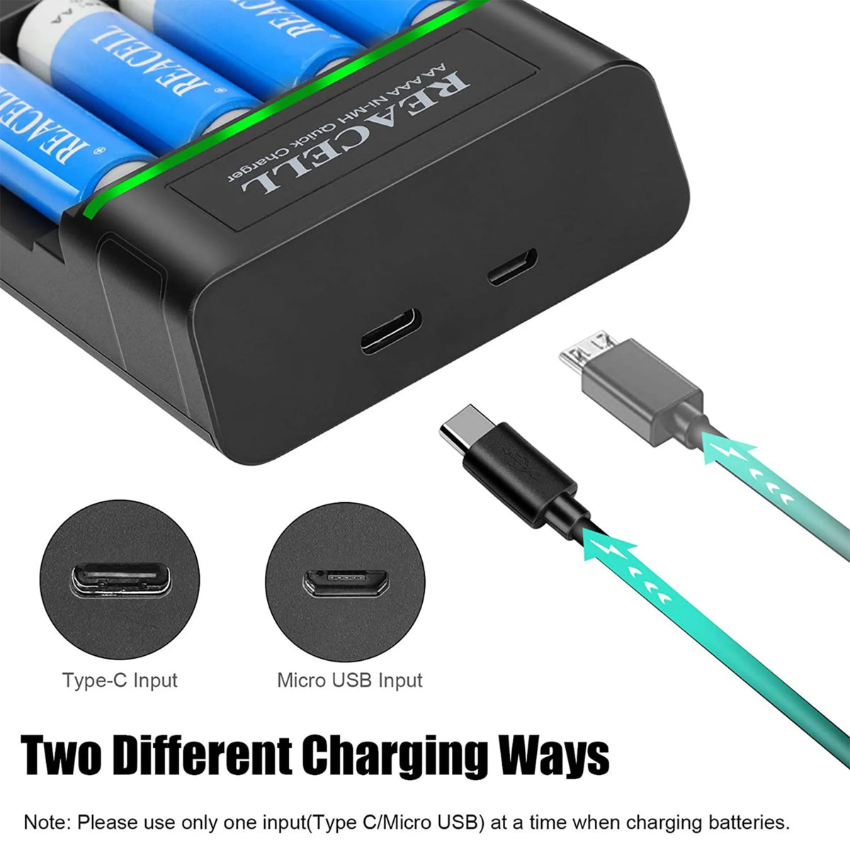 NIMH 12 AA 2800mah & 12 AAA 1100mah Rechargeable Batteries with Charger I84009