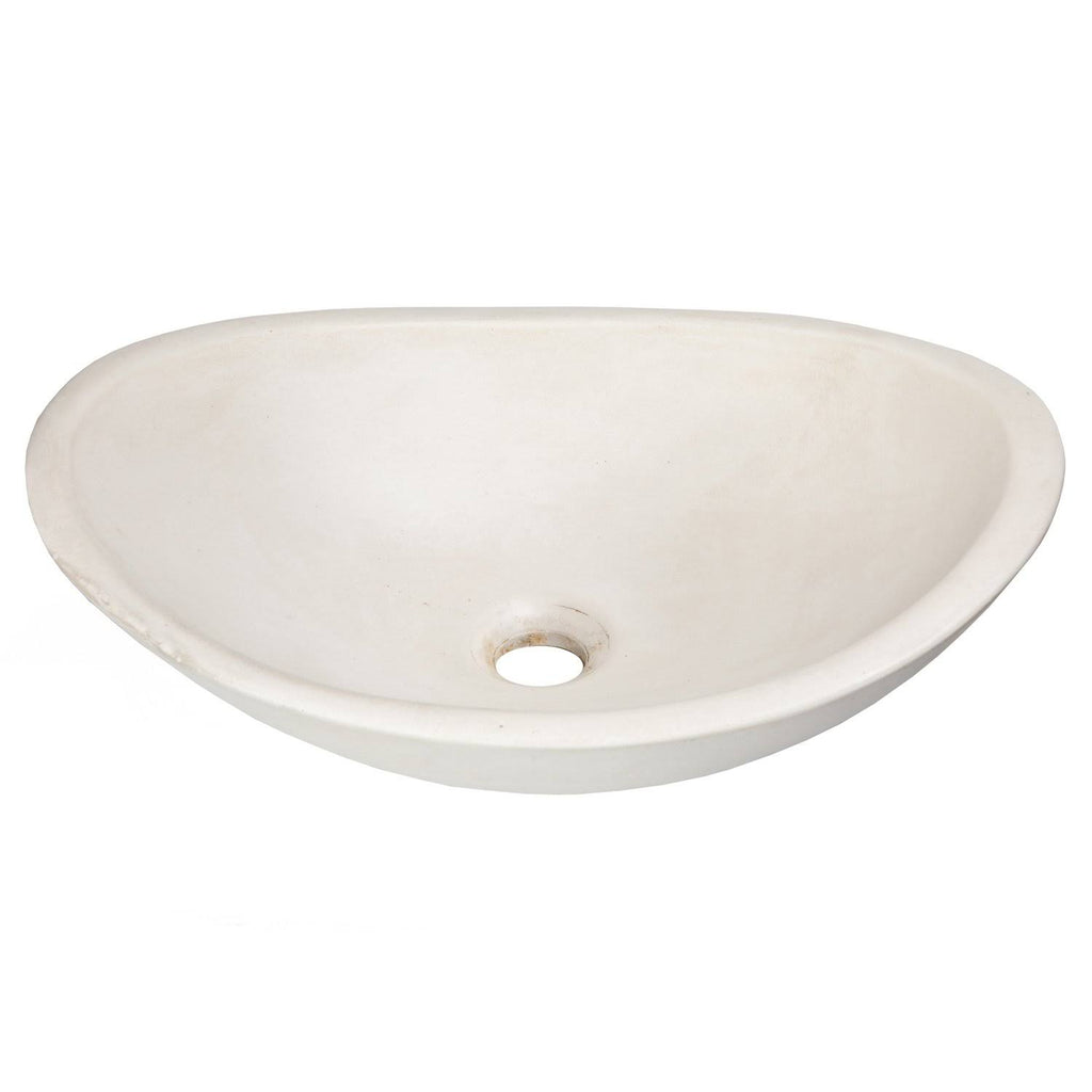 Cream Concrete Vessel Sink Y84578