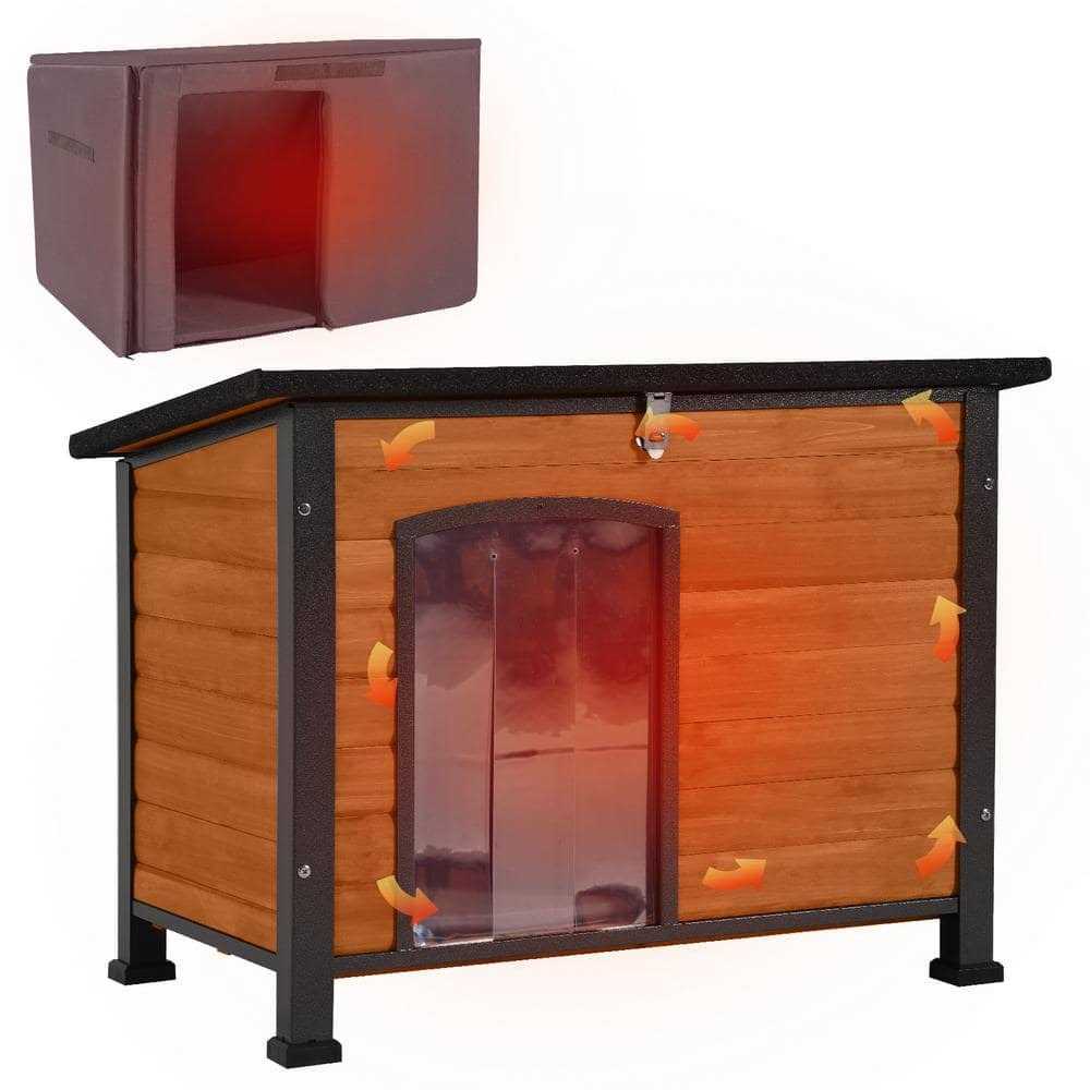 Insulated Outdoor Dog House with Liner D43680