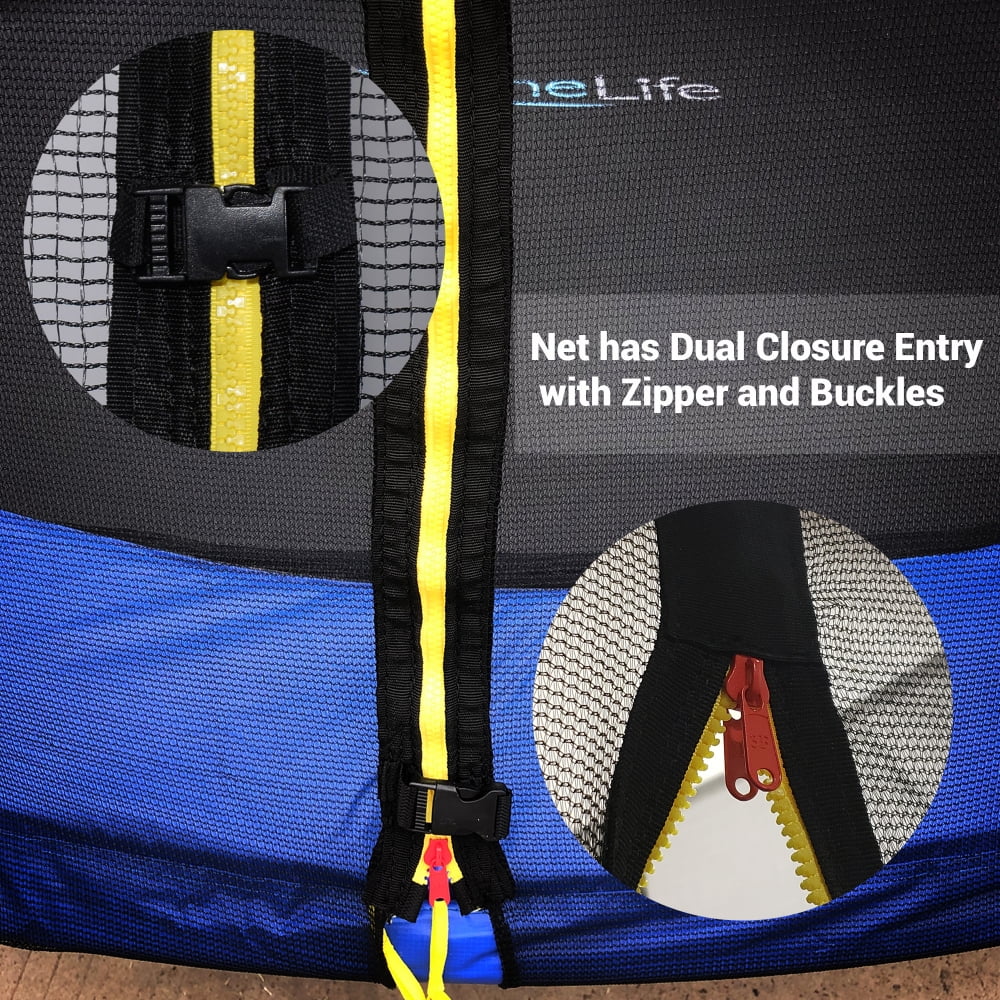 10 ft. Outdoor Trampoline with Safety Net Cage M8157