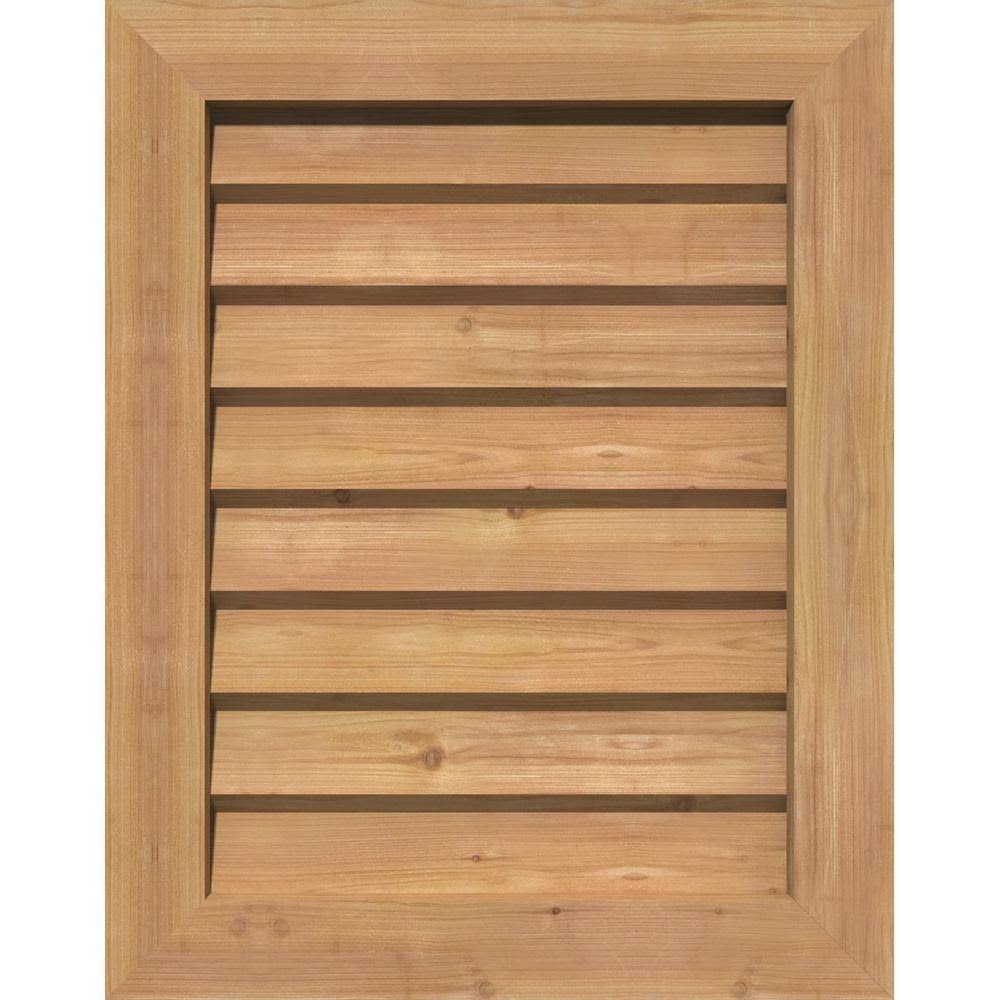 Unfinished Non-Functional Vertical Gable Vent O5633