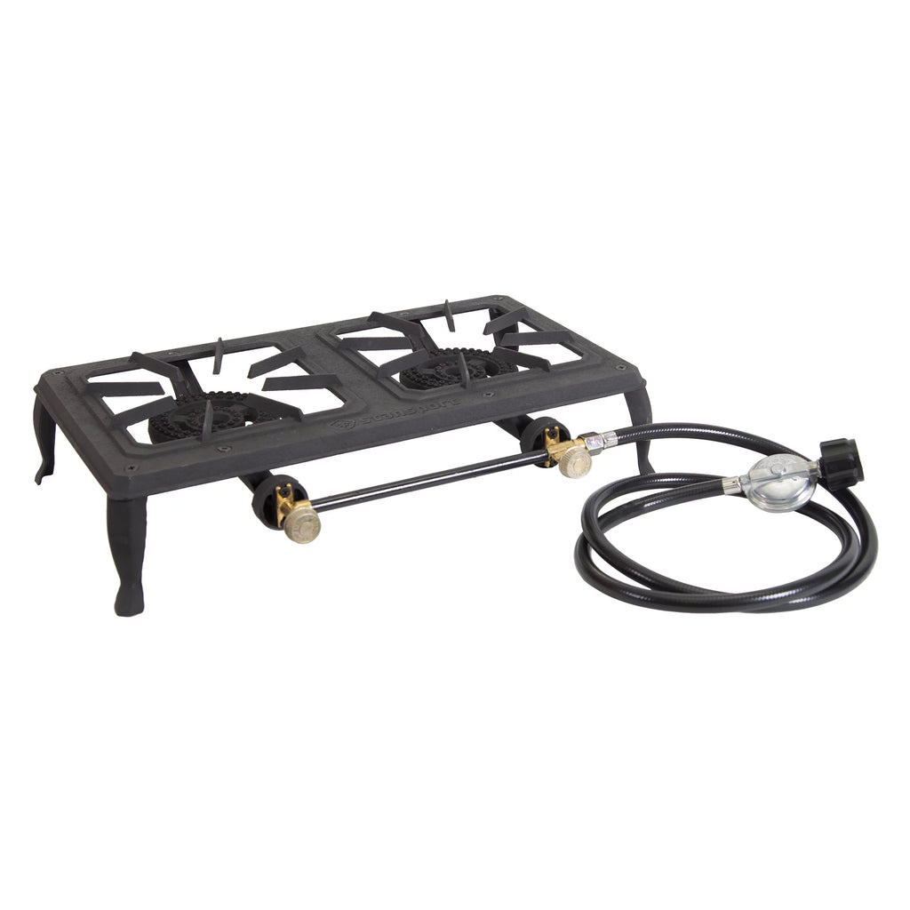 Double Burner Cast Iron Stove P5366