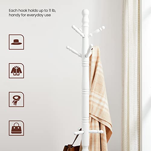 Solid Wood Coat Rack with 10 Hooks R40324