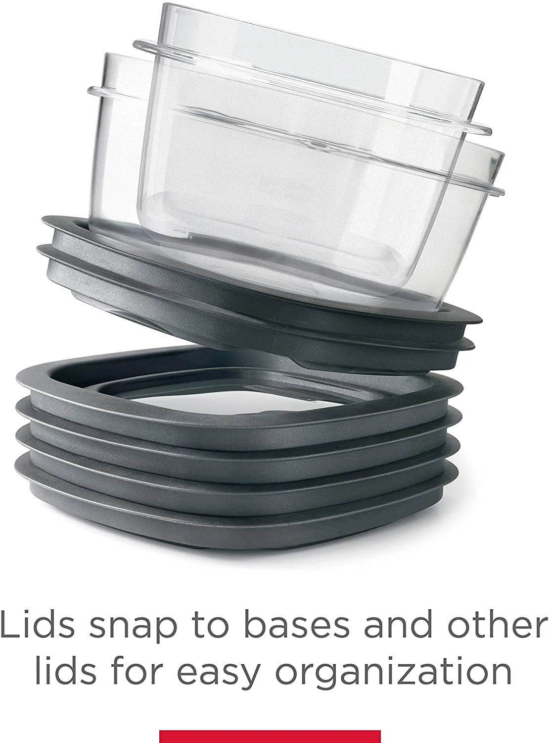 Set of 5 Clear Food Storage Containers Q7378