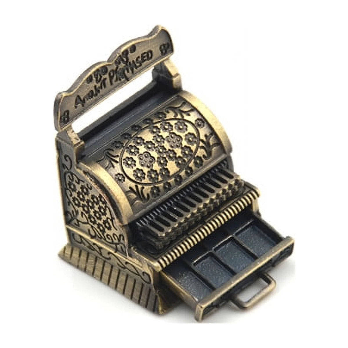 Vintage Metal Cash Register Dollhouse Miniature Furniture Q310316