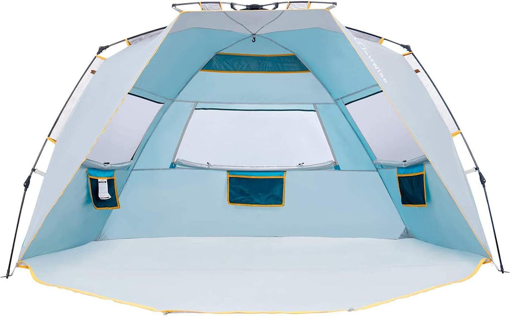 4 Person Instant Beach Tent UPF 50+ Sun Shelter N18738