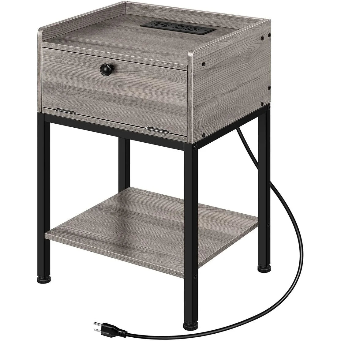Bedside End Table with Storage Drawer R60967
