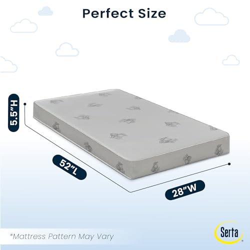 Dual Sided Baby Crib and Toddler Mattress, Waterproof I439353