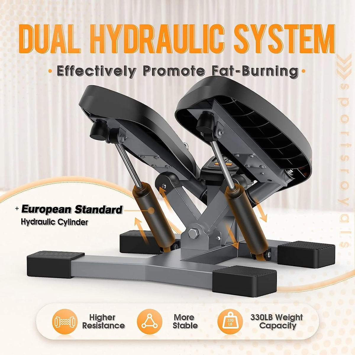 Portable Stair Stepper with Resistance Band Z26690