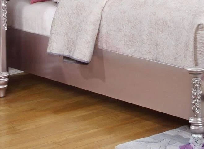 Metallic Lilac Twin Storage Bed U187555