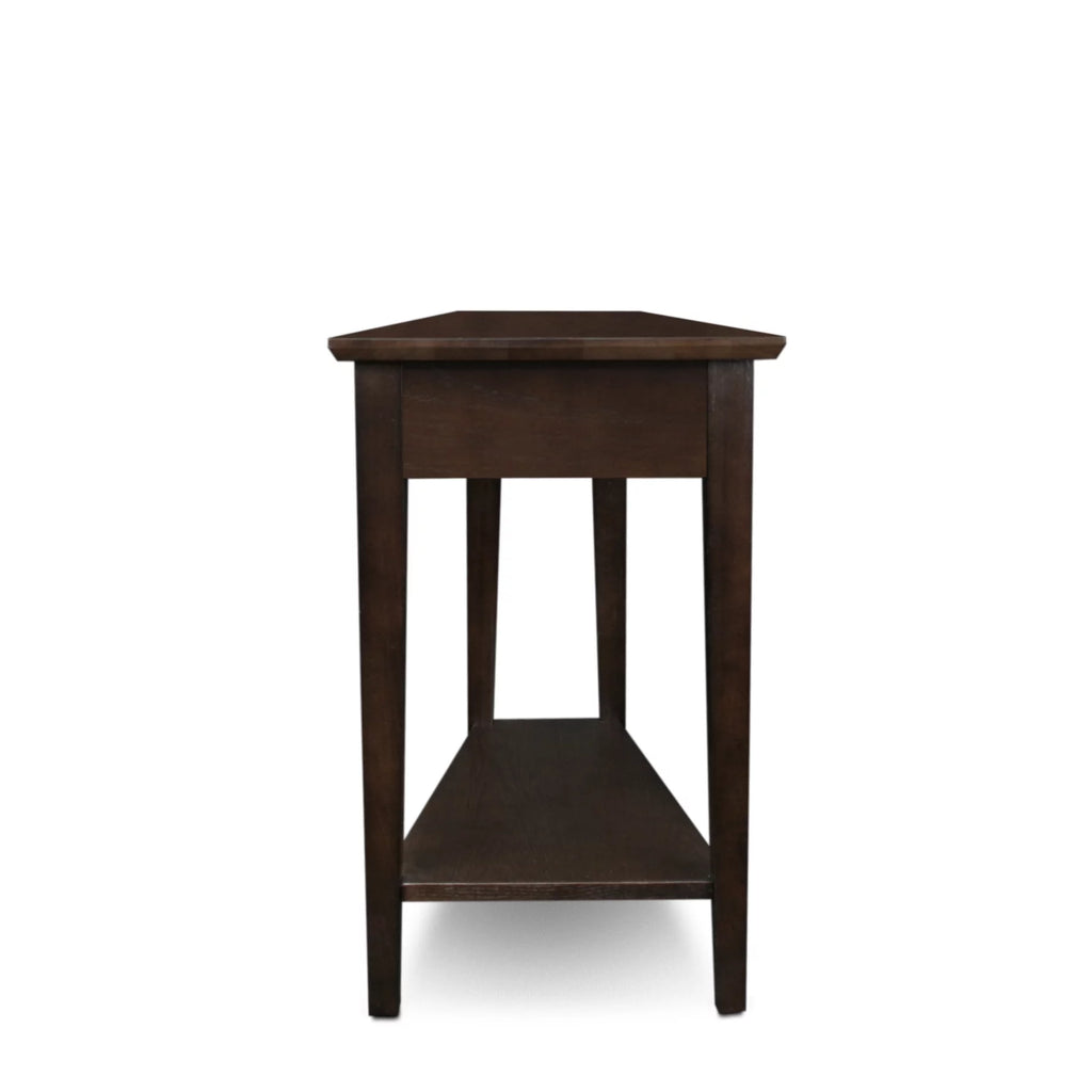 Compact Recliner Wedge Table in Chocolate Oak V45289