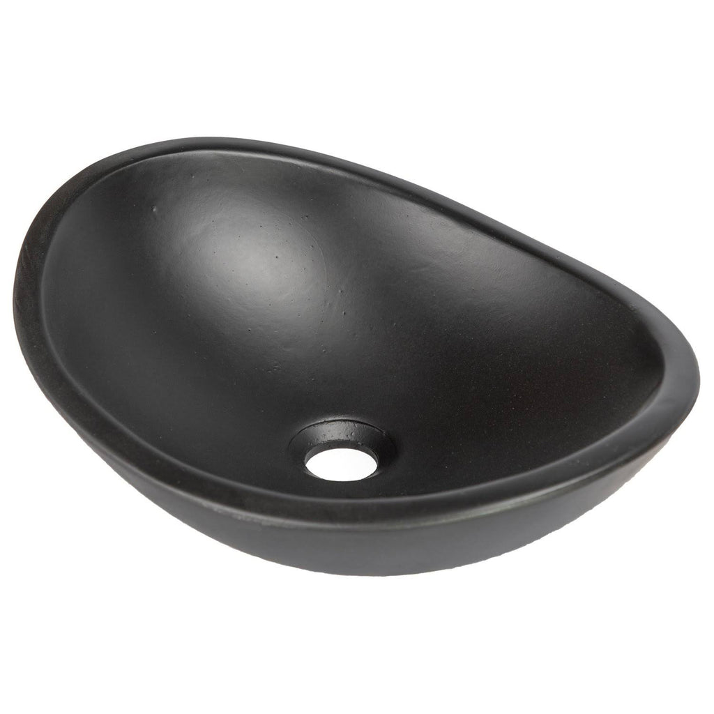 Cream Concrete Vessel Sink Y84578