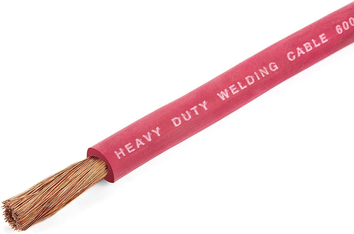 4 Gauge Red Welding Cable 20 Feet A5606