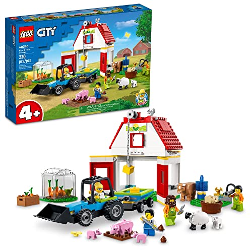 LEGO City Barn & Farm Animals Building Toy Set (230 Pieces) K632
