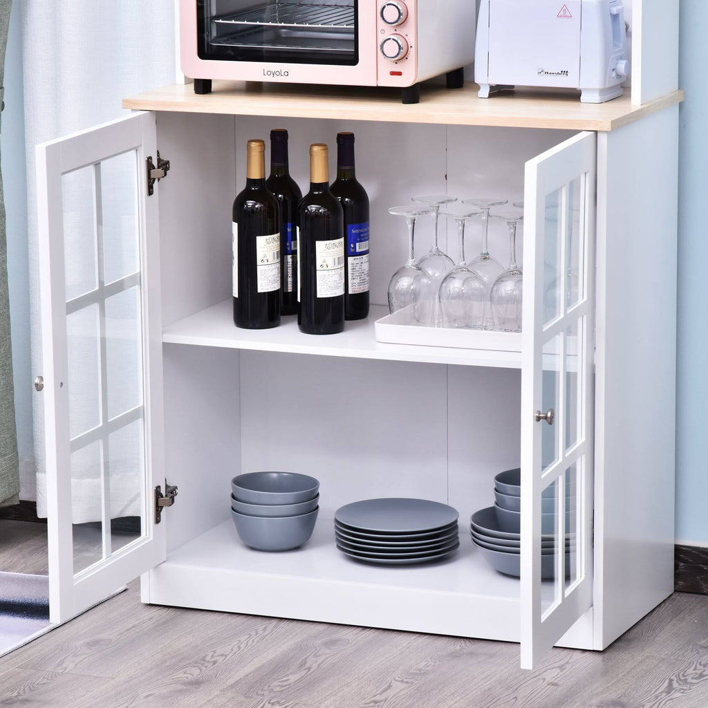White Kitchen Pantry Cabinet W8659