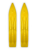 Pair of Yellow 8" Snowmobile Skis E700551