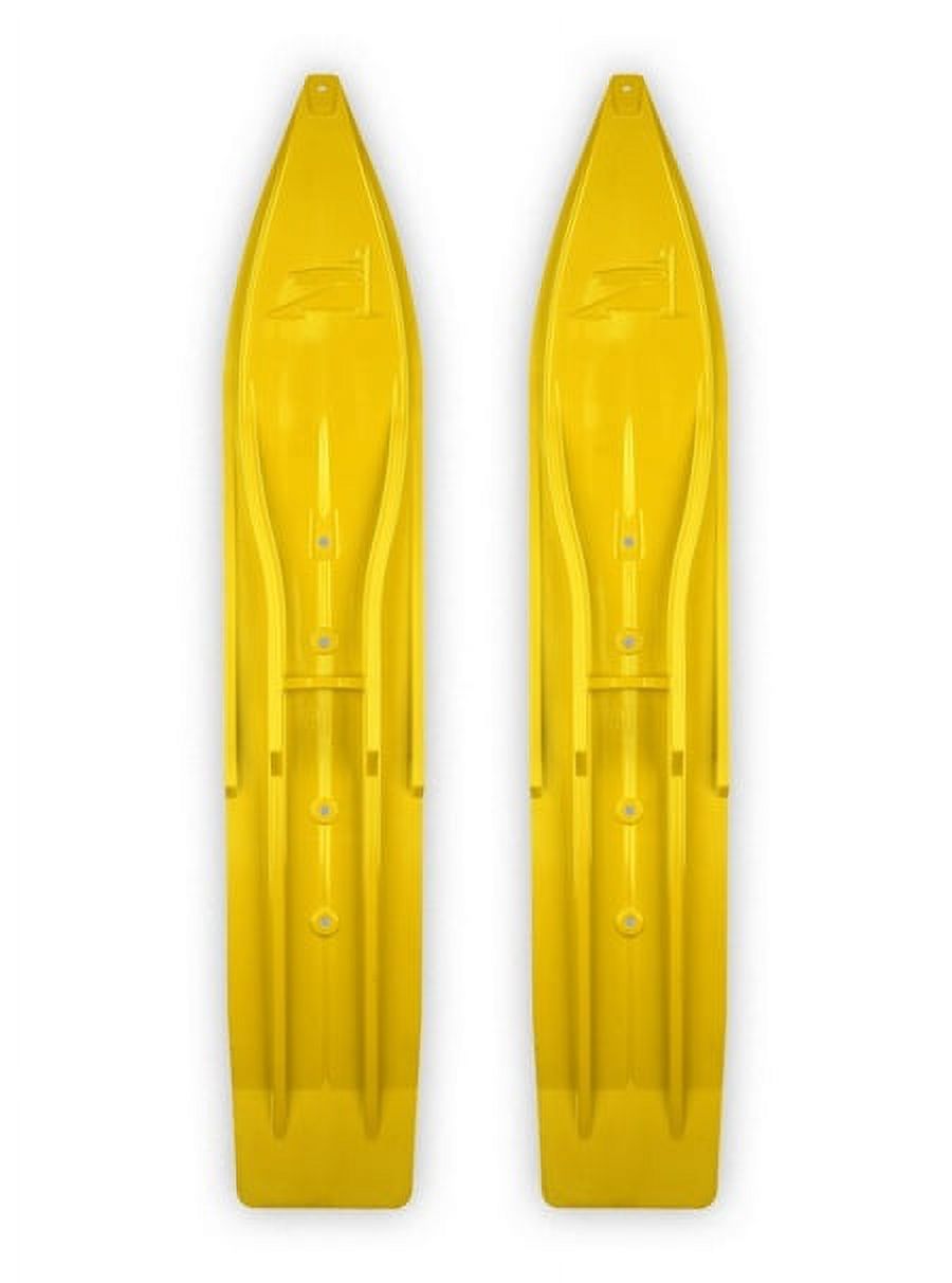 Pair of Yellow 8" Snowmobile Skis E700551