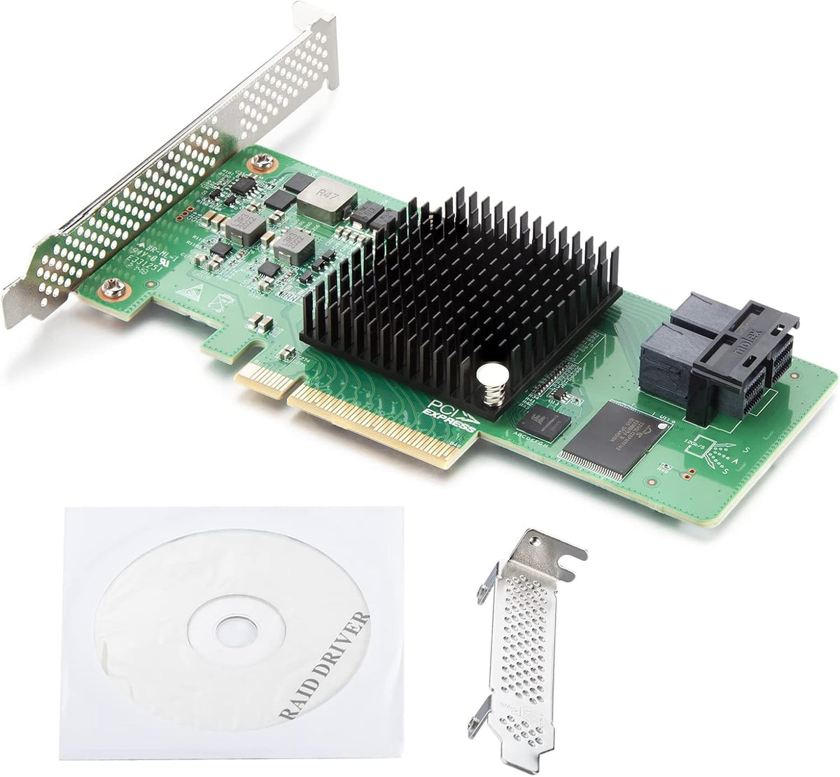 Internal PCI Express SAS/SATA HBA RAID Controller Card, 8-Port 6Gb/s I2768