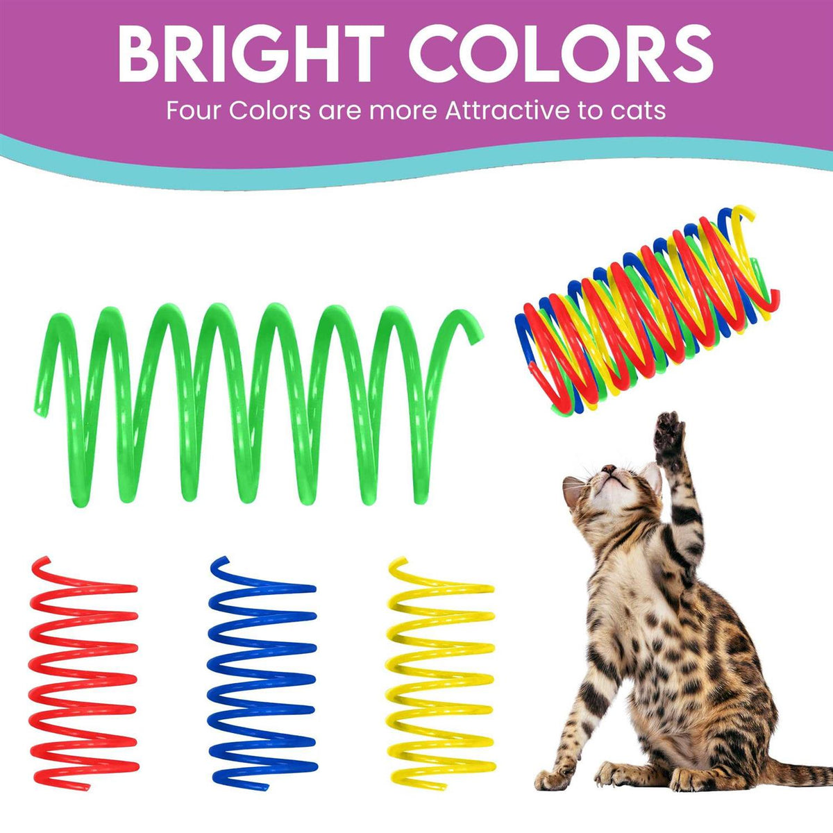 Colorful Springs Cat Toy W787184