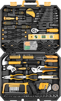168 Piece Socket Wrench Hand Tool Kit with Plastic Toolbox G1522