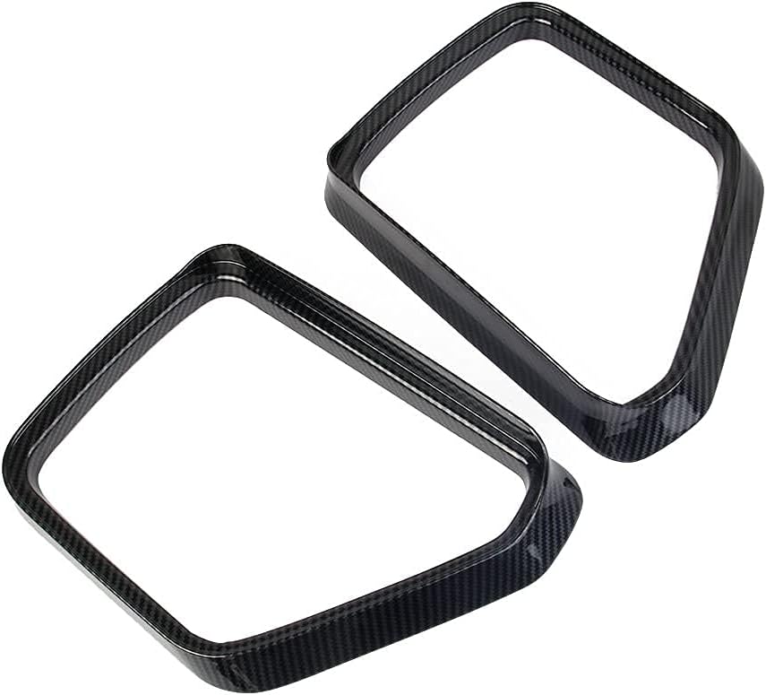 Carbon Fiber Side Door Mirror Visor Molding Trim Accessories Y2373
