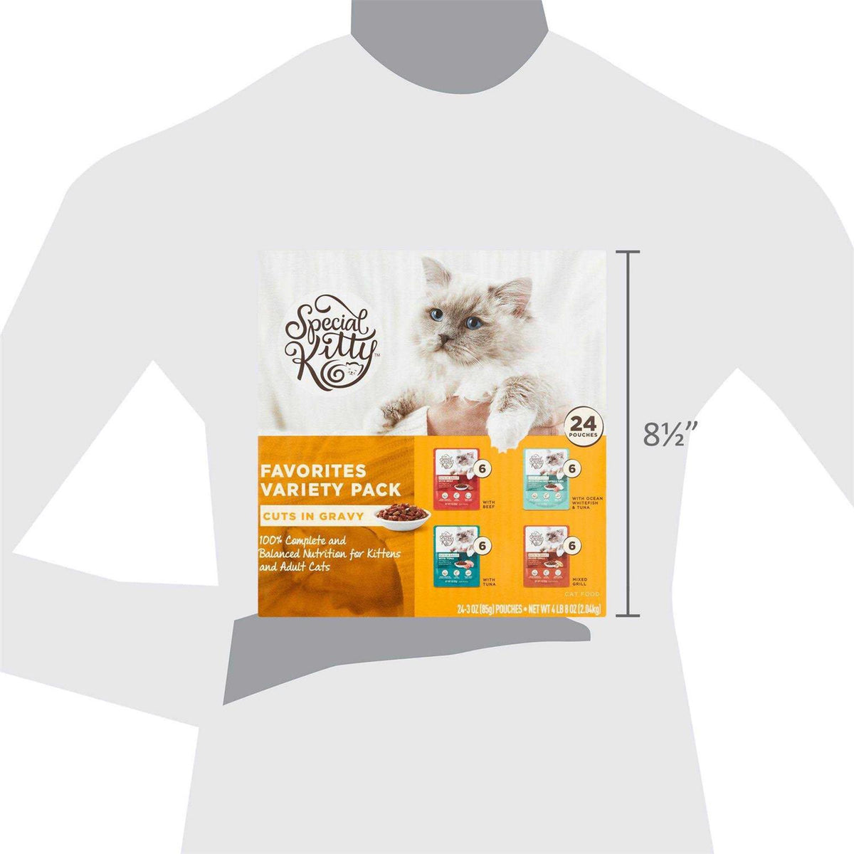Cuts in Gravy Cat Food 3oz. Pouches P25358