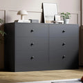 Black 6 Drawer Dresser U91704