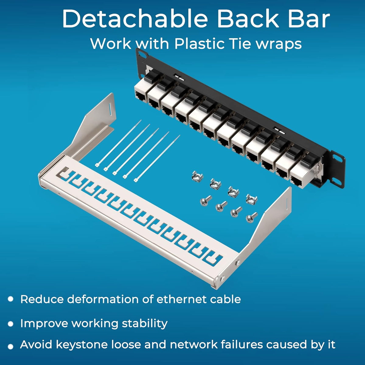12 Port Cat6A Shielded Patch Panel U61648