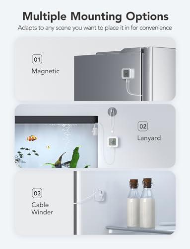 WiFi Freezer Thermometer Alarm with Remote App and Email Alert M3614