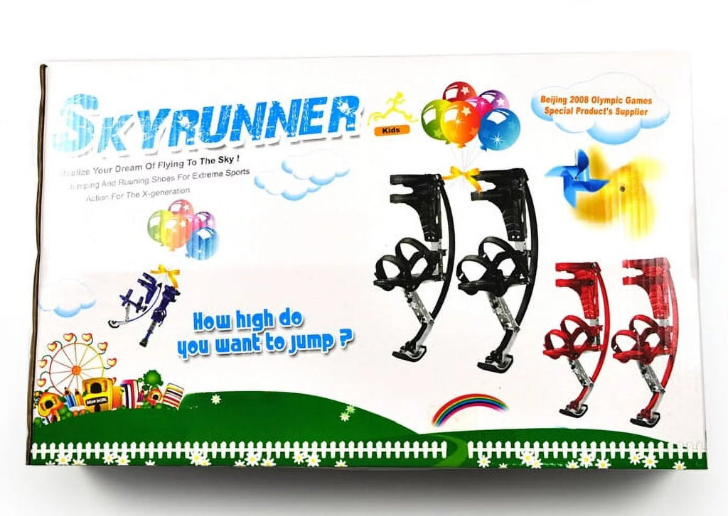 Black Kangaroo Shoes Jumping Stilts J449