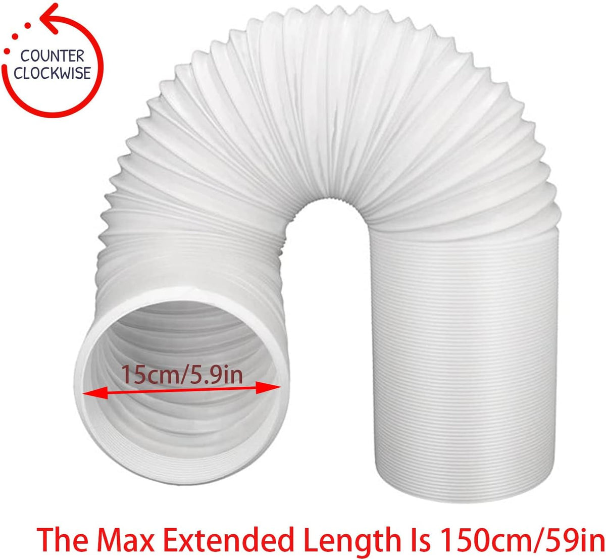 Portable Air Conditioner Window Kit with 5.9” Exhaust Hose, Pack of 2 A105