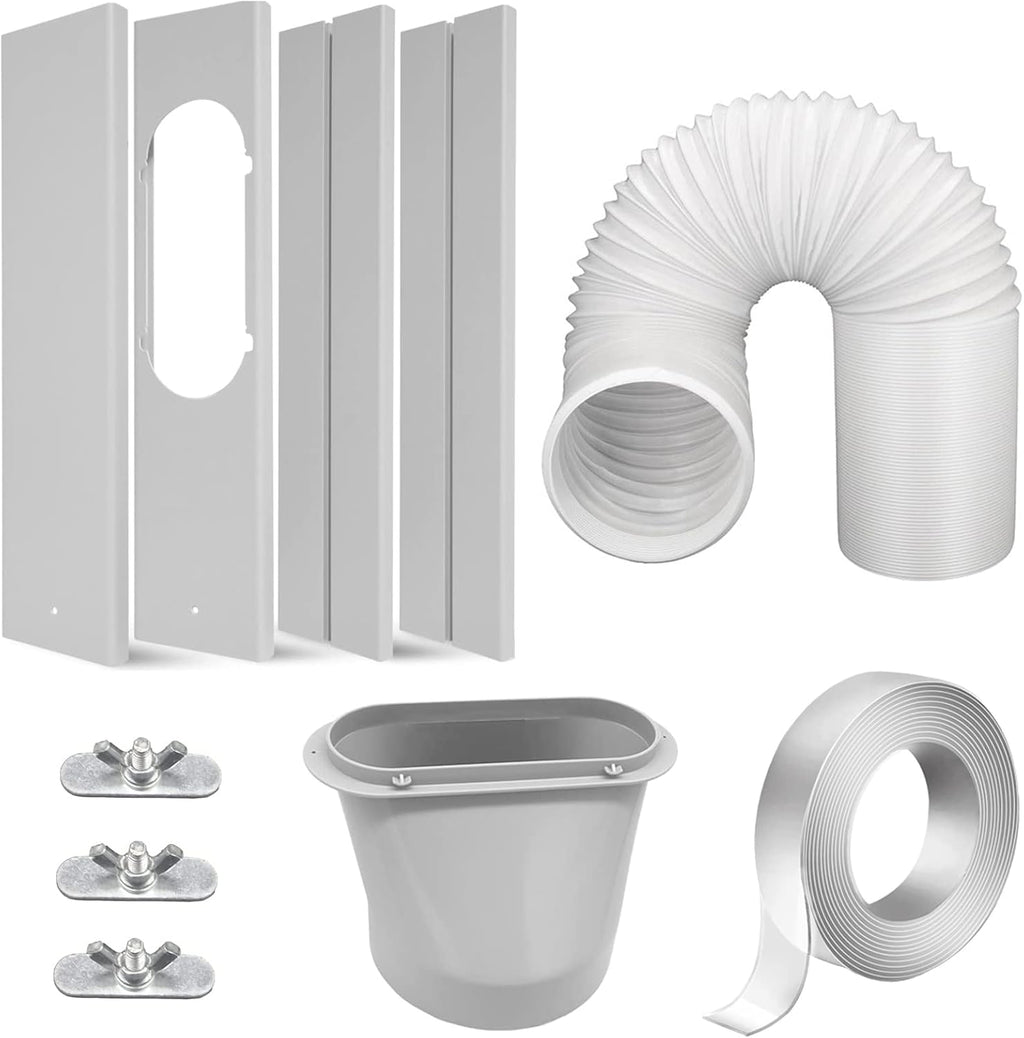 Portable Air Conditioner Window Kit with 5.9” Exhaust Hose, Pack of 2 A105