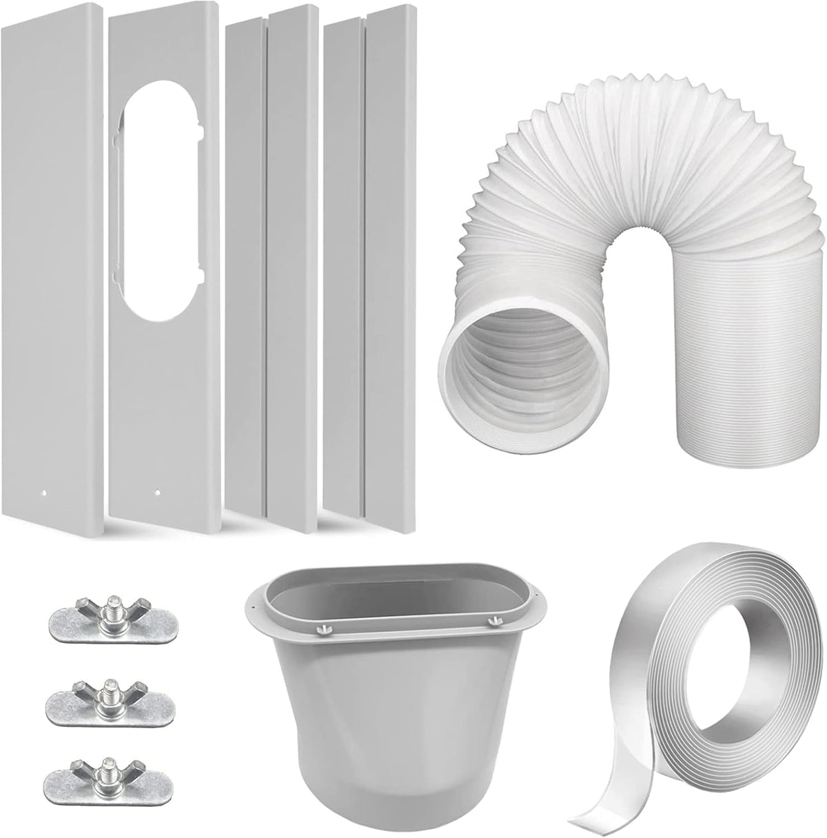 Portable Air Conditioner Window Kit with 5.9” Exhaust Hose, Pack of 2 A105
