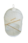 Round Bird Cage Small White P1415