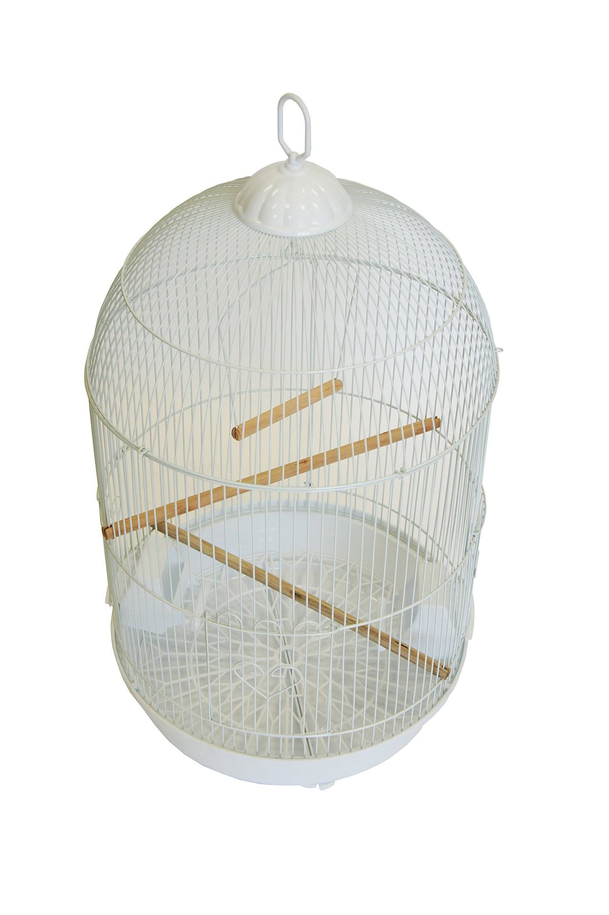 Round Bird Cage Small White P1415
